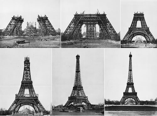 Tour Eiffel - construction